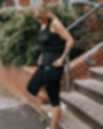 Holy Armour Softex® Capri 3/4 Fitness Pants - Black SIDEVIEW