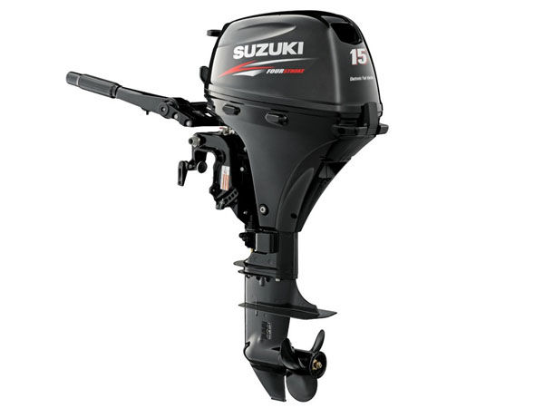 Suzuki DF15AES2 15 HP EFI Outboard Motor, 15" Shaft, Electric Start