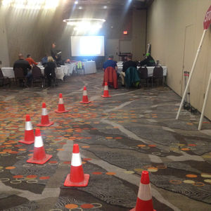 Several people in a classroom