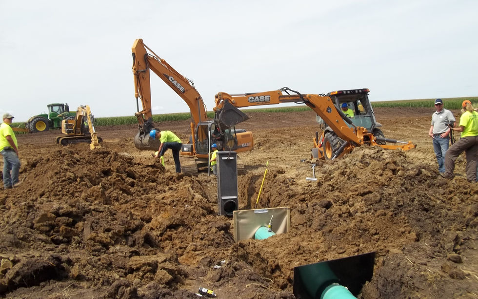 Equipment moving dirt