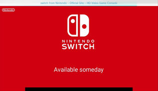 Que pasa si visitas el sitio de Nintendo Switch