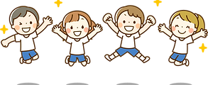 ジャンプする子供