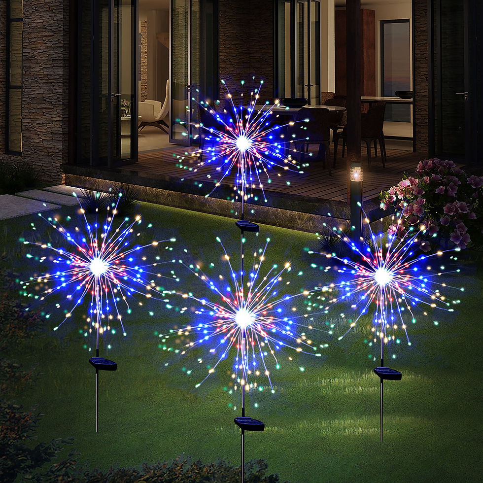 Multi Color Outdoor Firework Solar lights