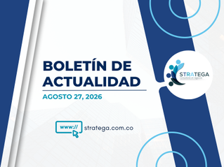 Boletín de actualidad - Agosto 27, 2026