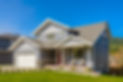 A perfect neighbourhood. Houses in suburb at Summer in the north America. Luxury houses wi