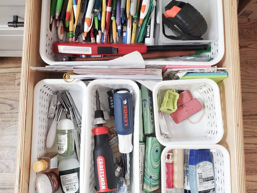 A categorized junk drawer