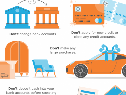 Things to Avoid after Applying for a Mortgage [INFOGRAPHIC]