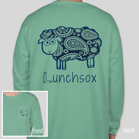 Seafoam Comfort Color Tee Lunchsox