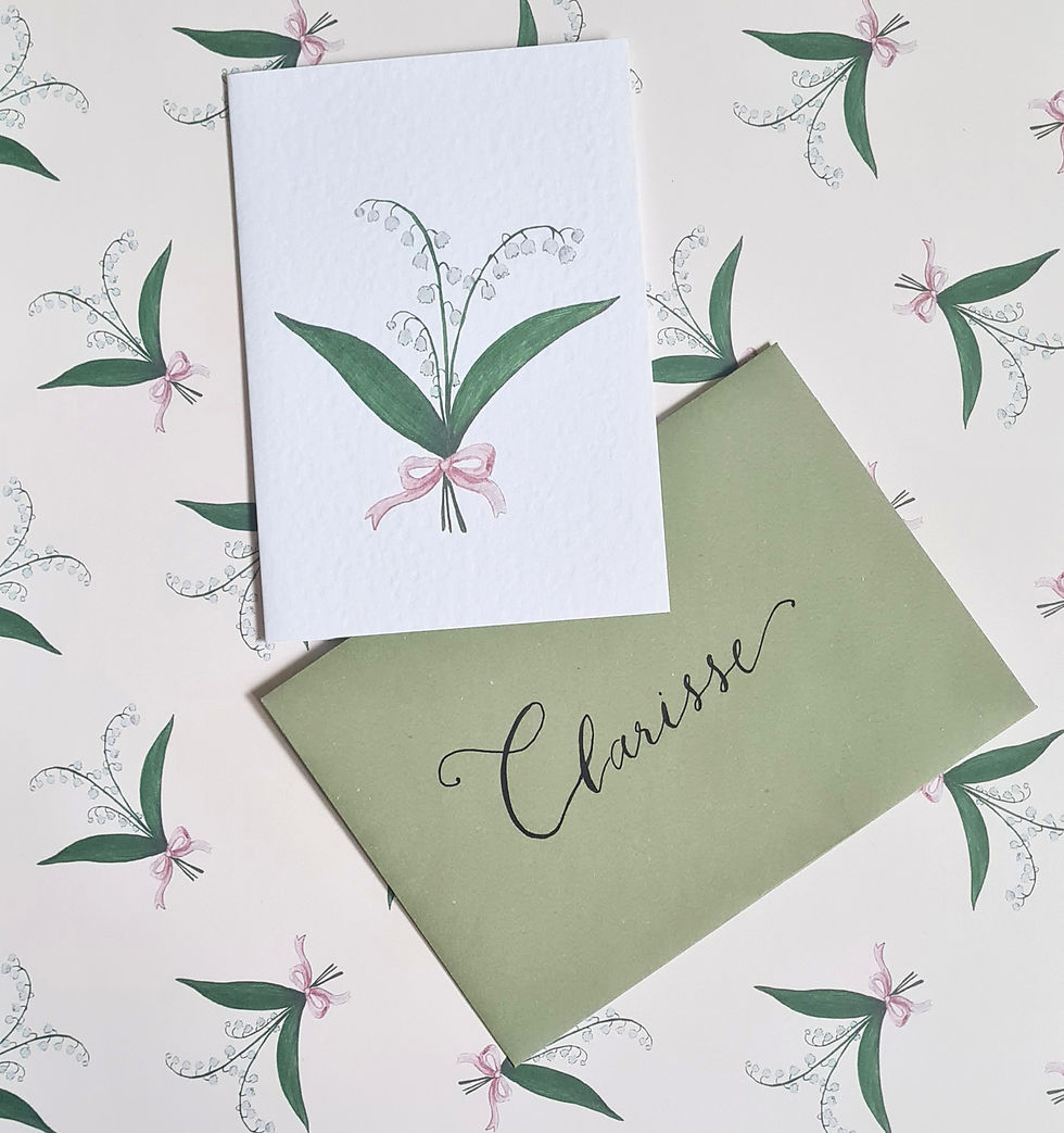 Personalised envelope Calligraphy