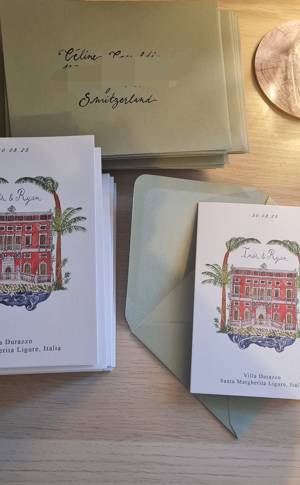 wedding invitation & envelope calligraphy
