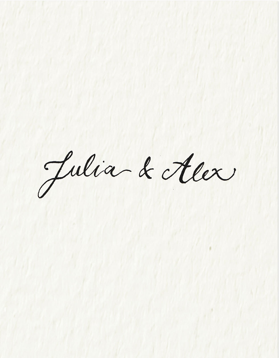Thumbnail: Handwritten Wedding Crest, bespoke digital file