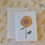 Thumbnail: Sunflower, yellow, A6 greeting card with envelope