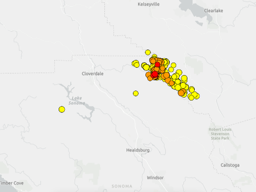 Multiple earthquakes struck the North Bay, the strongest registering a magnitude of 4.0.