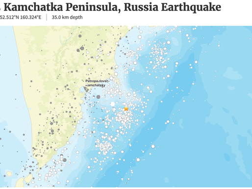 Prediciton on Russia Earthquake (M8.8)