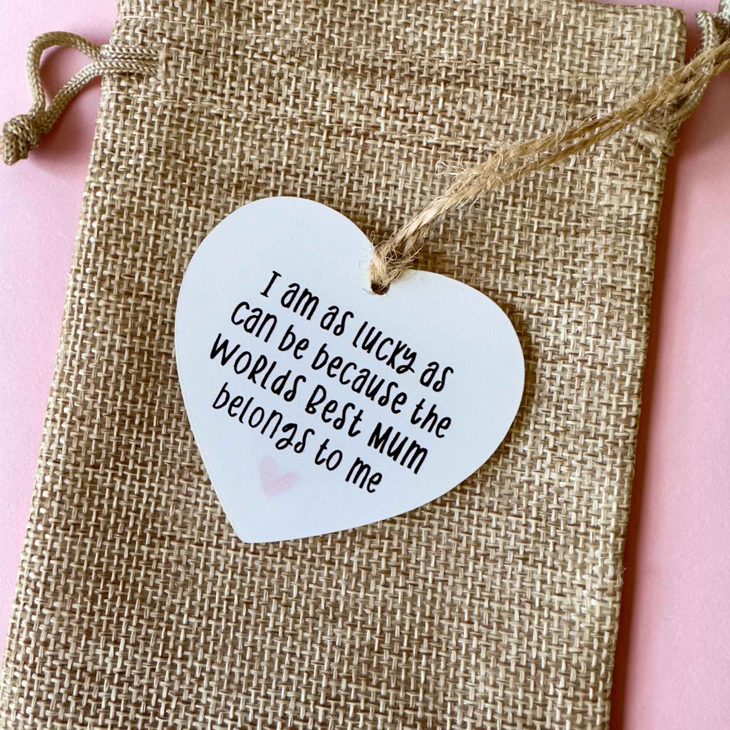 “World's Best Mum” Heart Swing