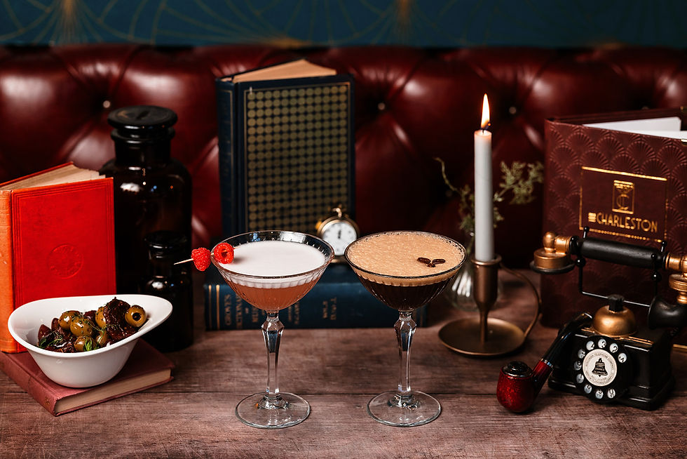 Cocktails at The Charleston. Image Credit: Tom Hodgson Photography