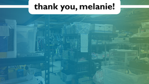 volunteer spotlight: melanie helps keep our donation center thriving 