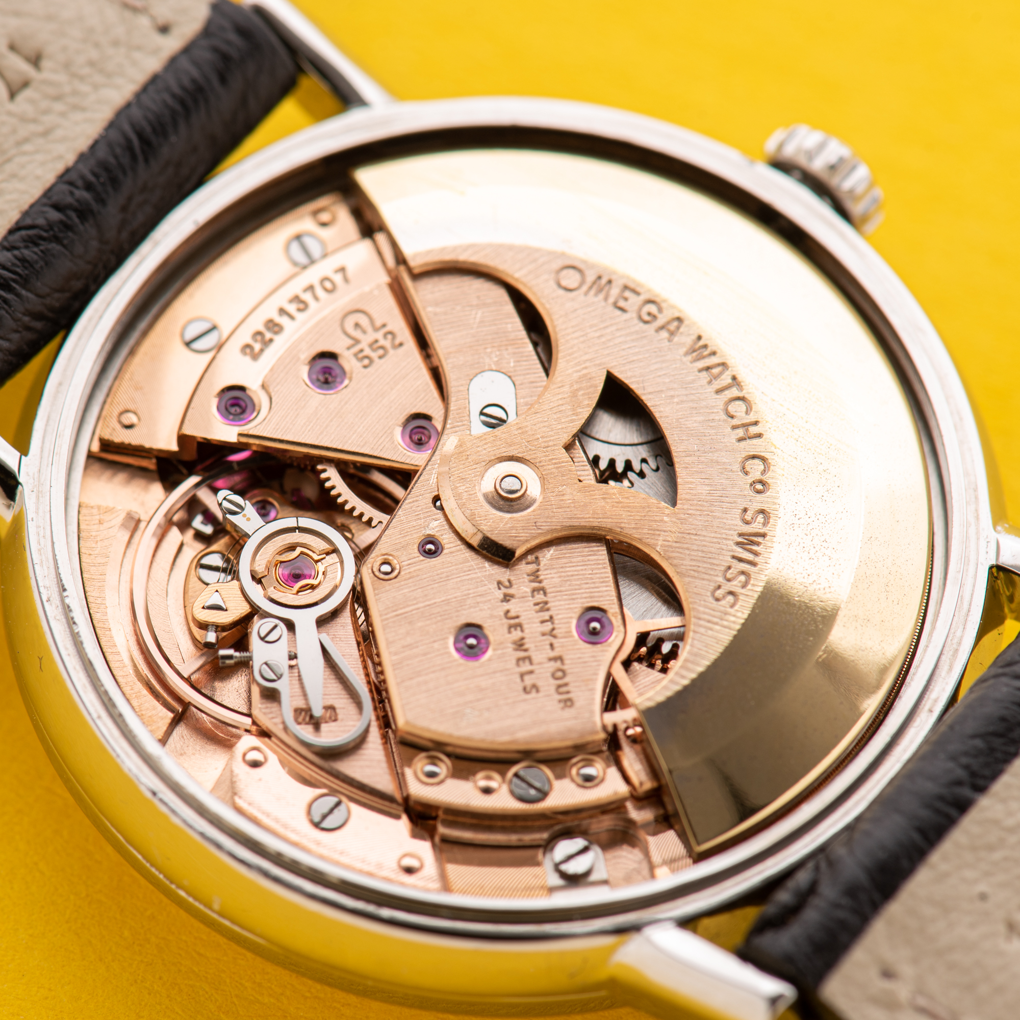 View of Omega Automatic Dress Watch Steel from 1965 Ref 161.009