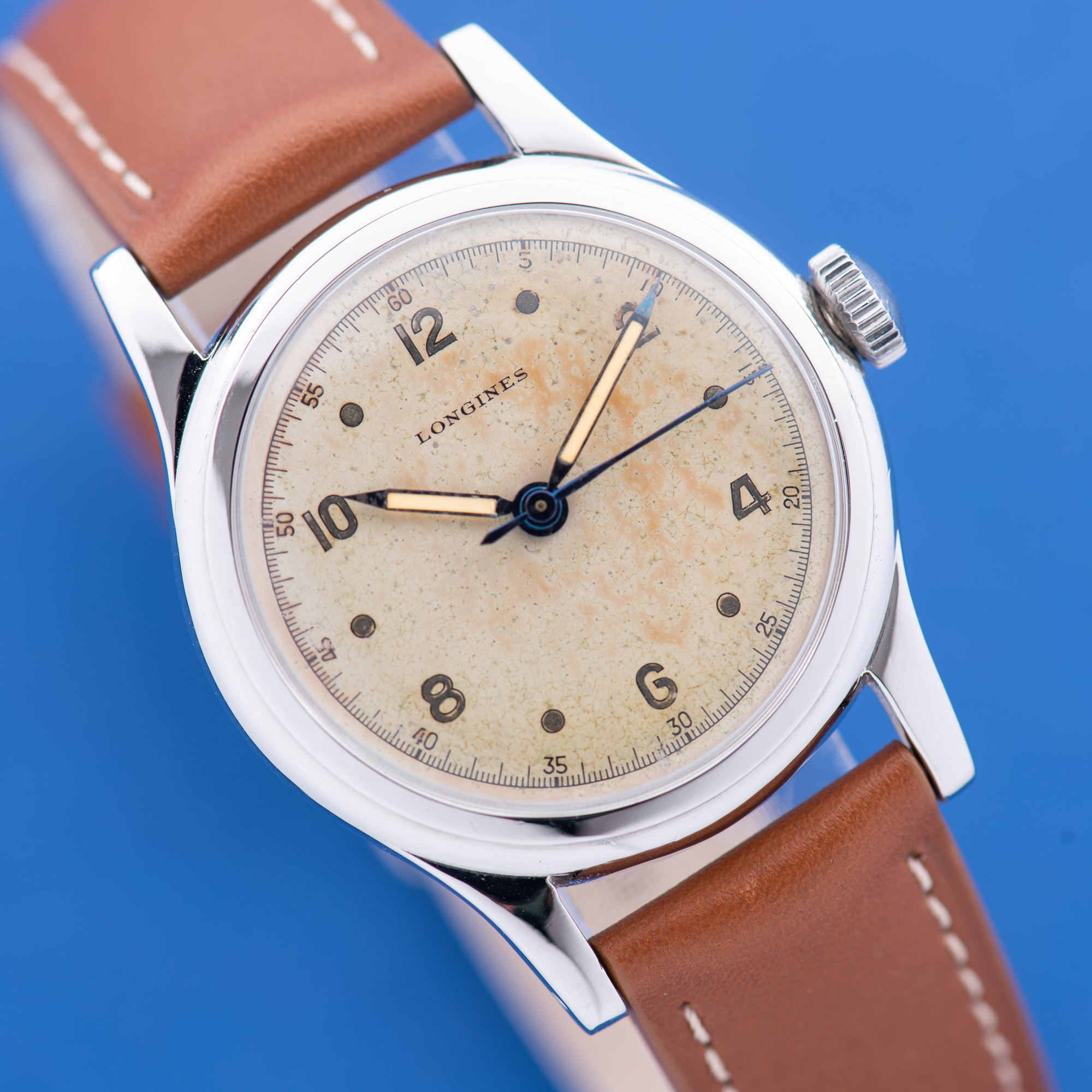 Vue de Longines Dress Watch Centre Seconds 1940s Réf 6099