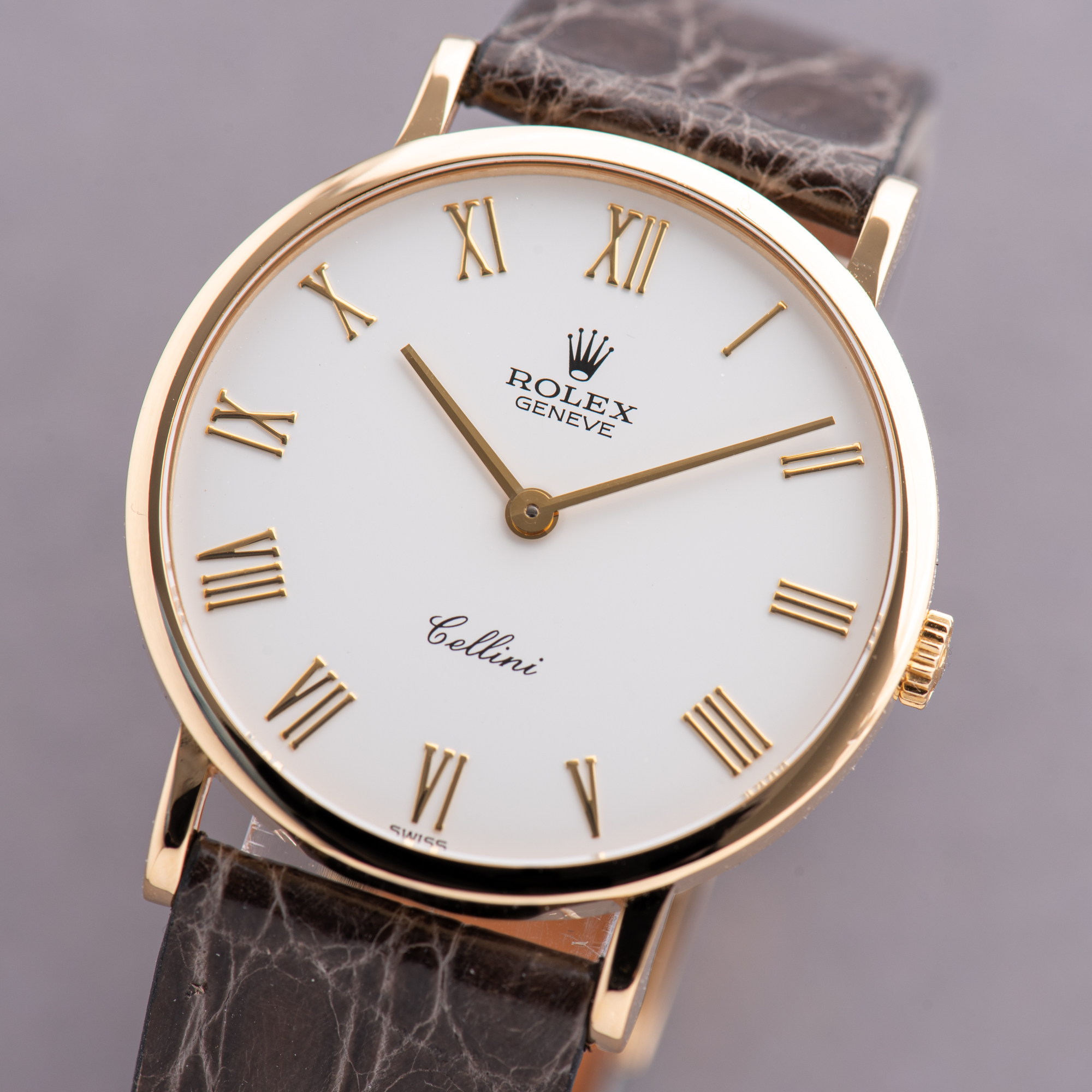 Zicht op Rolex Cellini 18K Geelgouden jurk Watch Cal 1601 Ref 5112