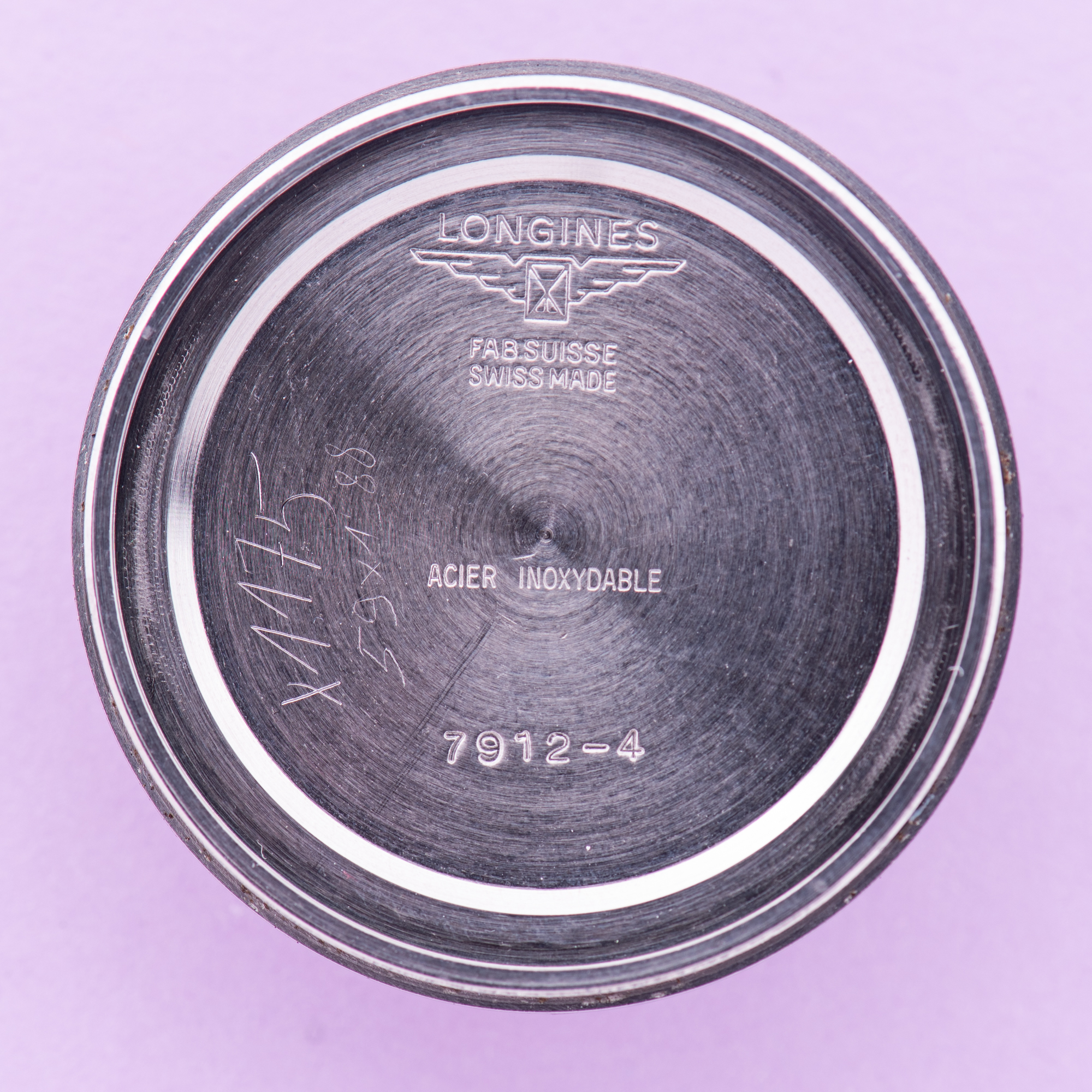 View of Longines Dress Watch Centre Seconds Cal 285 Ref 7912