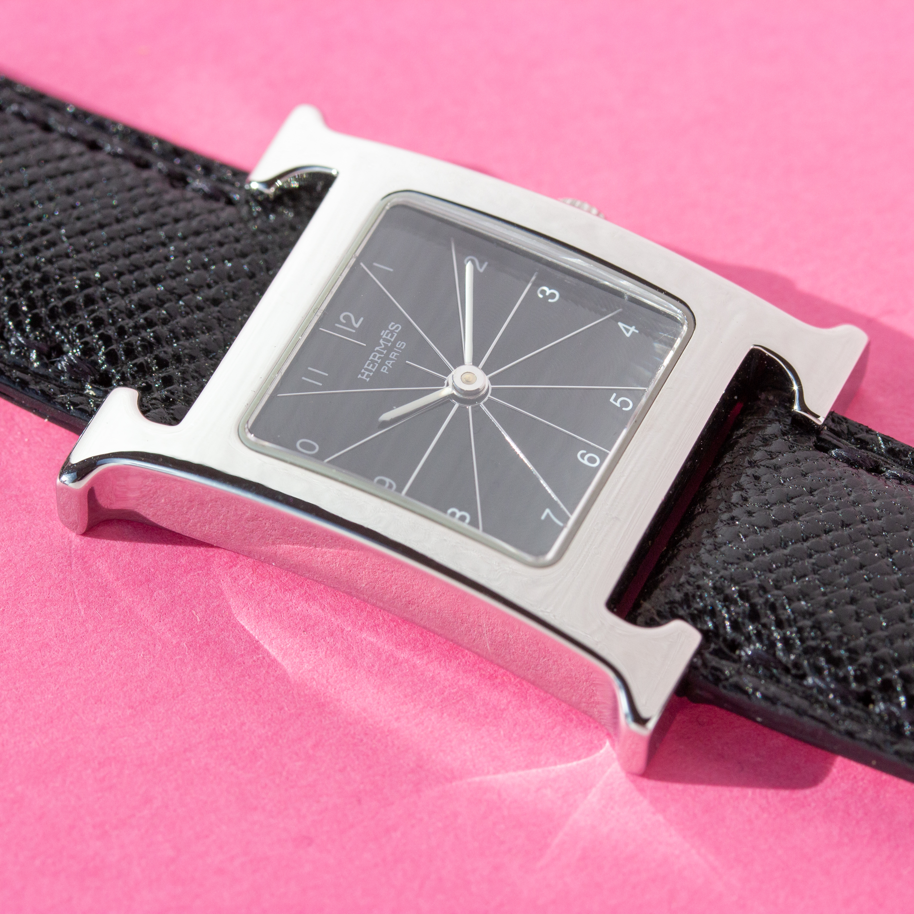 View of Hermes Time H Black ref HH1.210