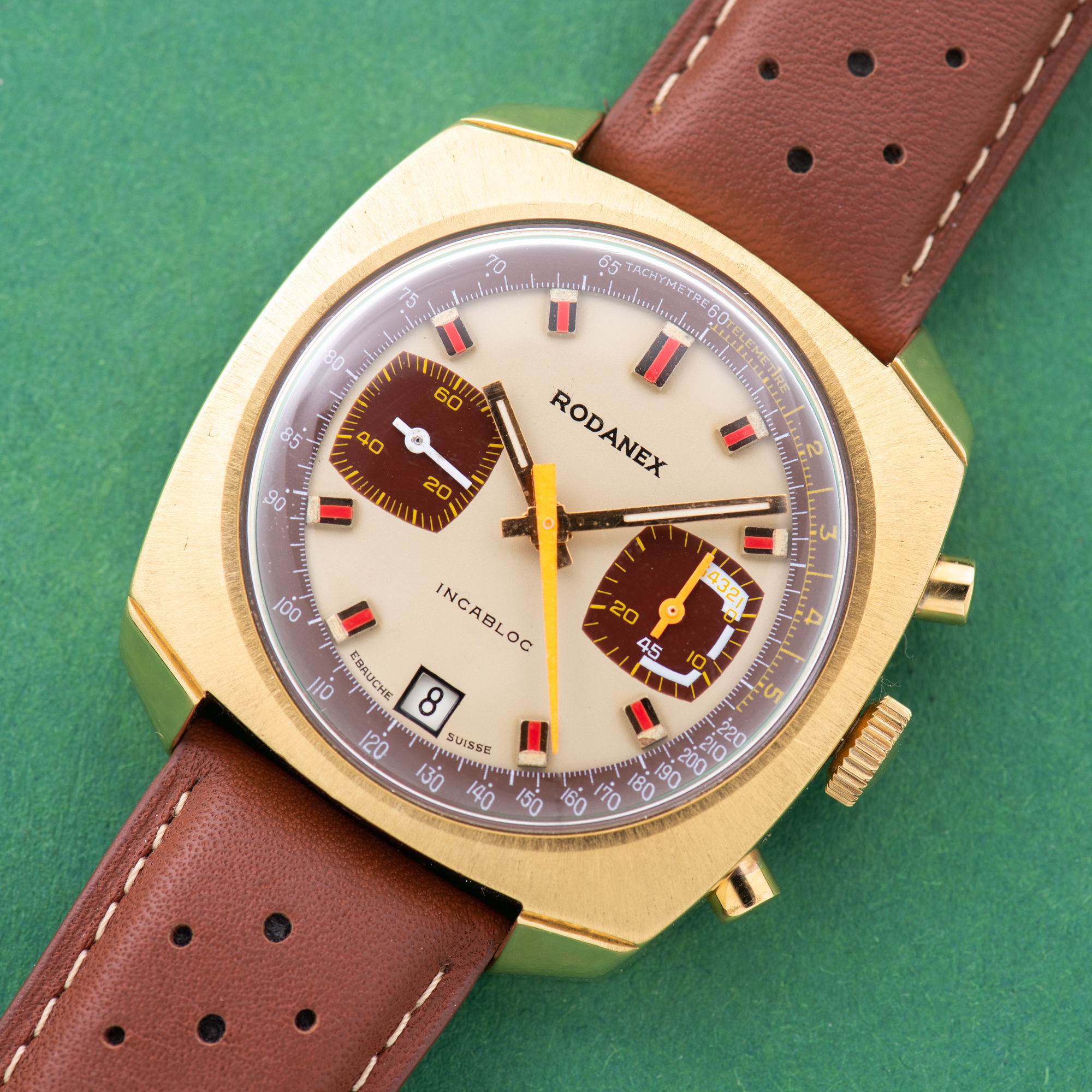 Rodanex Chronographe incabloc valjoux 7734