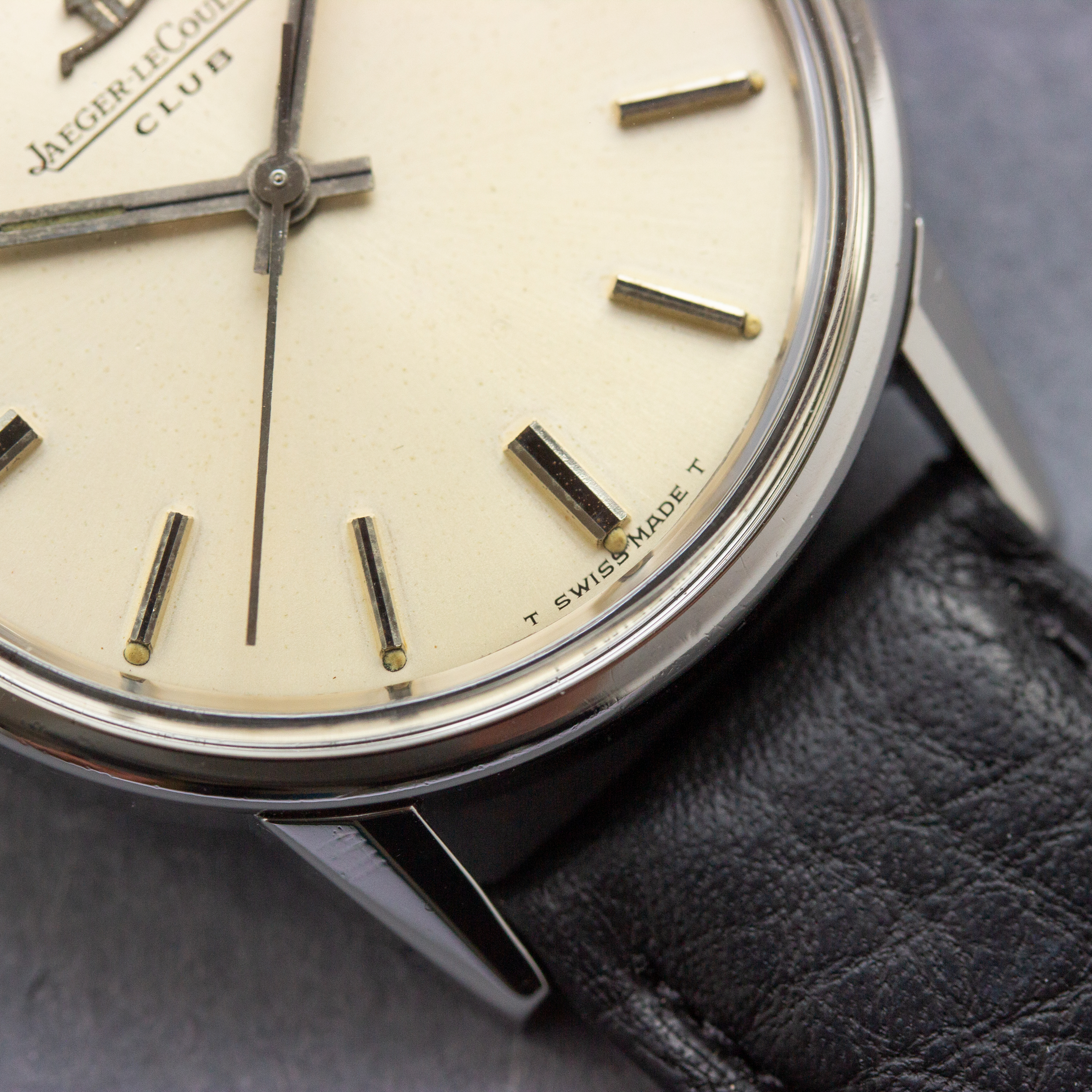 Vue de Jaeger Lecoultre Club Dress centre second Steel Réf 200105