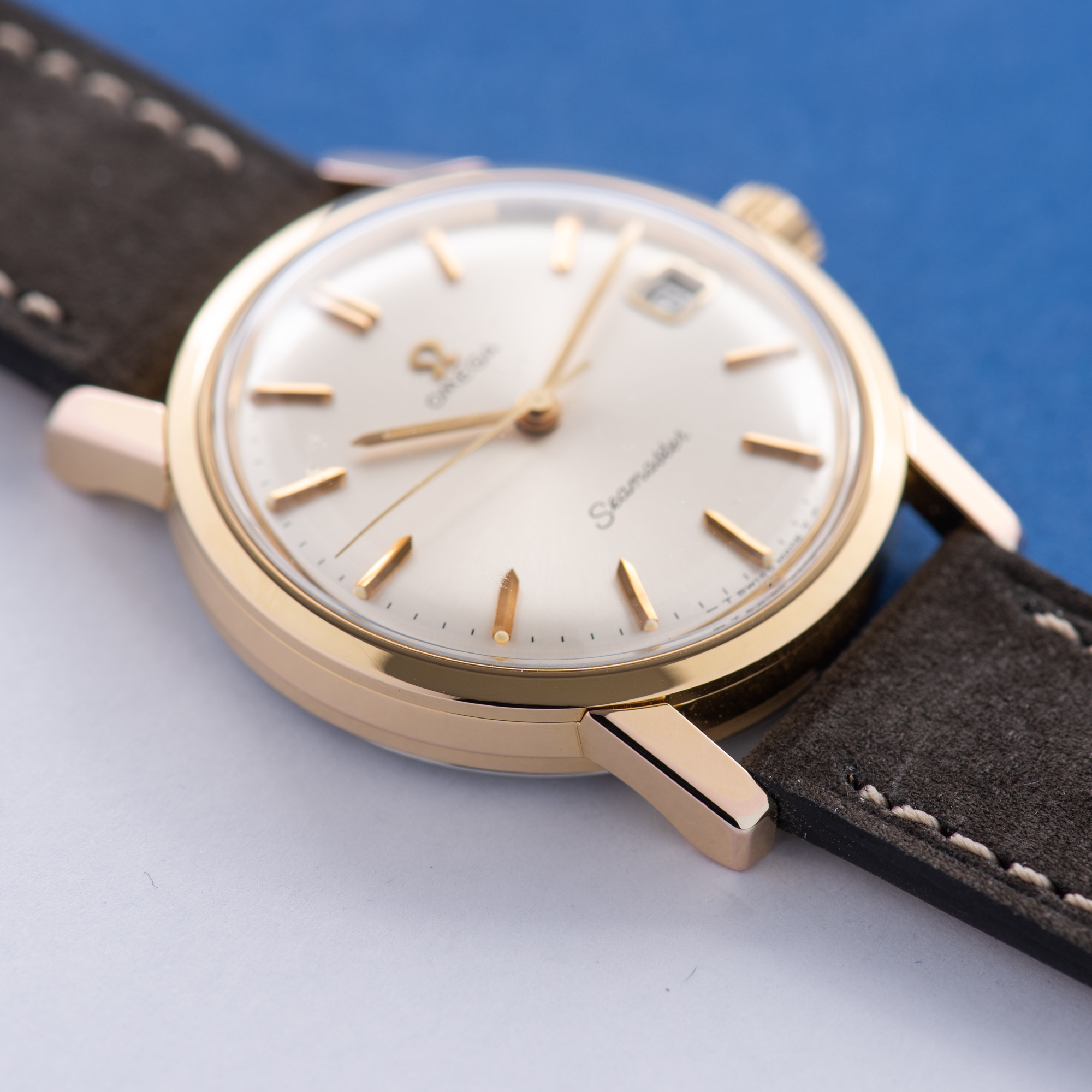 View of Omega Seamaster Date from 1964 Ref 136.005