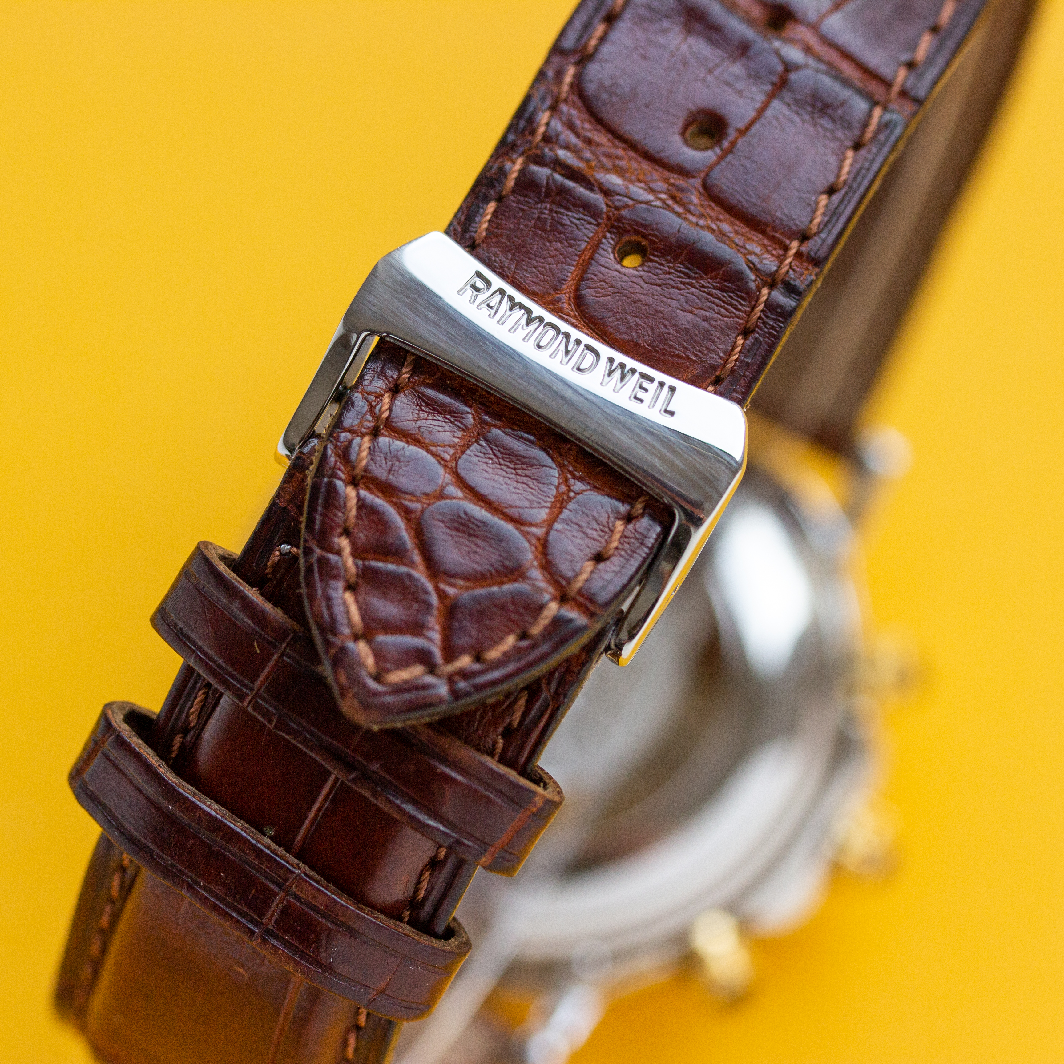 Zicht op Raymond Weil Parsifal Automatic Chronograph 18K Gold/Staal ref 7789
