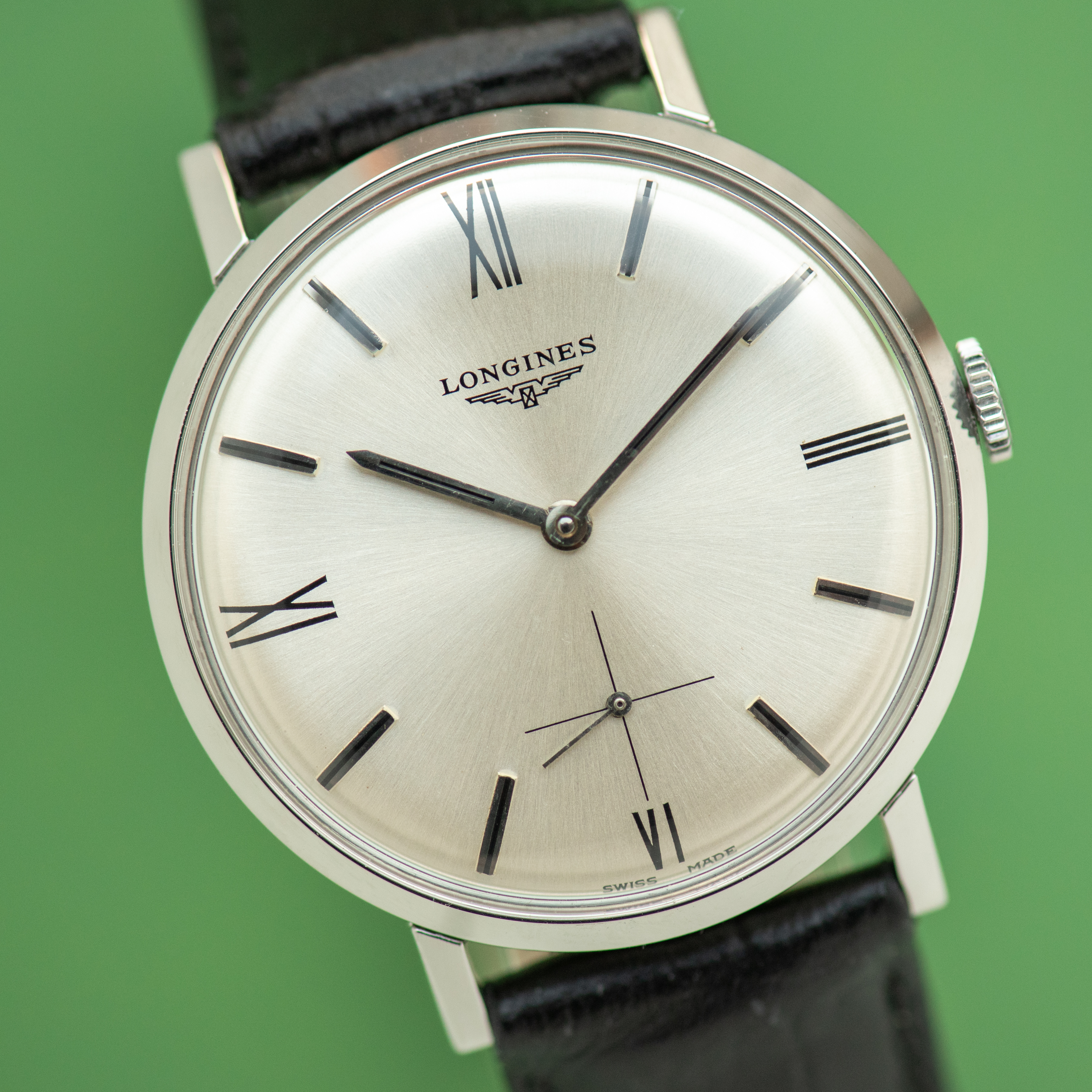 Vue de Longines Dress Watch Roman Numerals Cal 30L Réf 7855