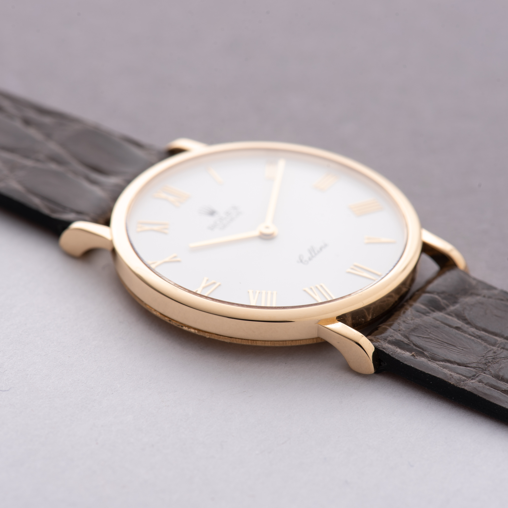 Zicht op Rolex Cellini 18K Geelgouden jurk Watch Cal 1601 Ref 5112