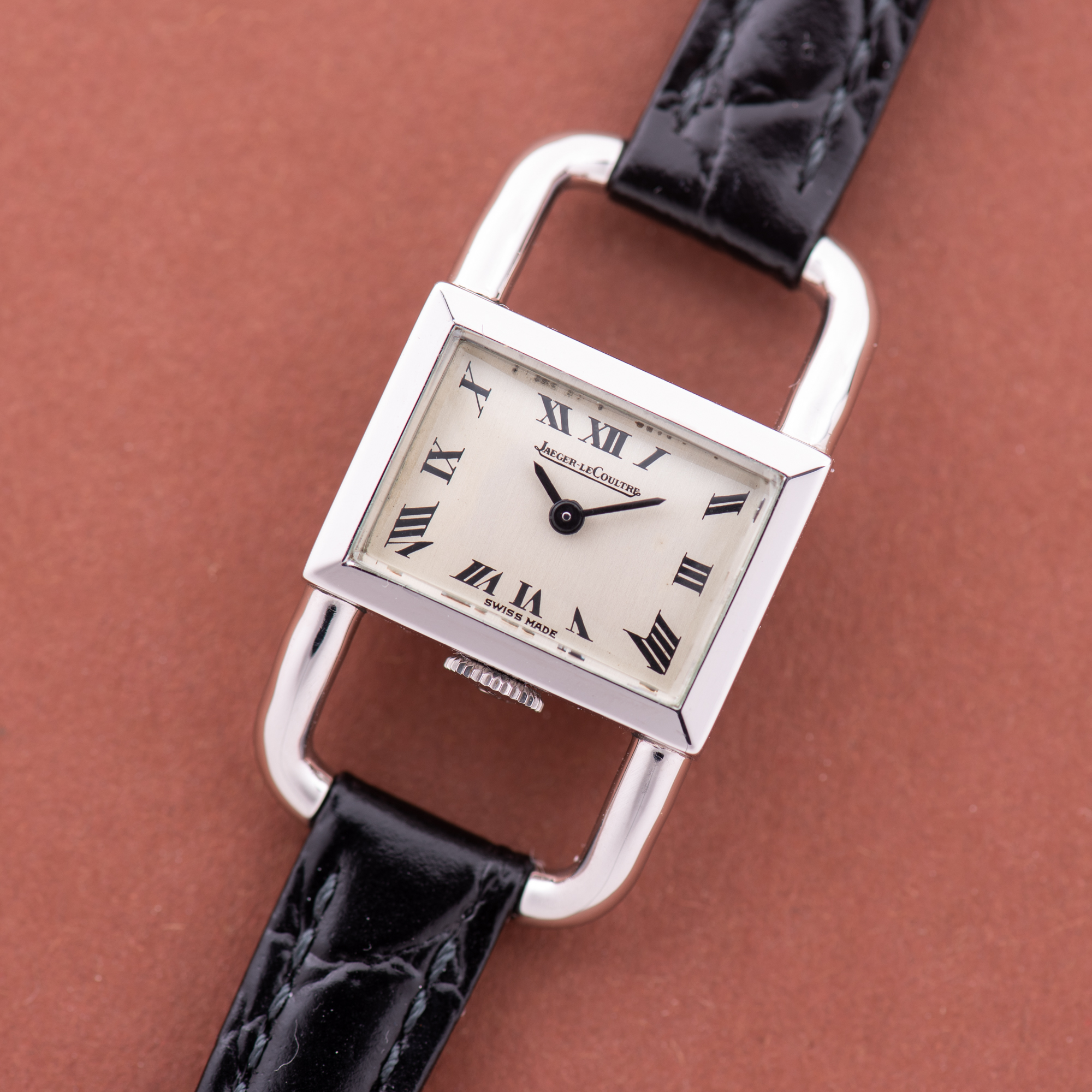View of Jaeger-LeCoultre Etrier Lucchetto for Hermes Réf 1670.42
