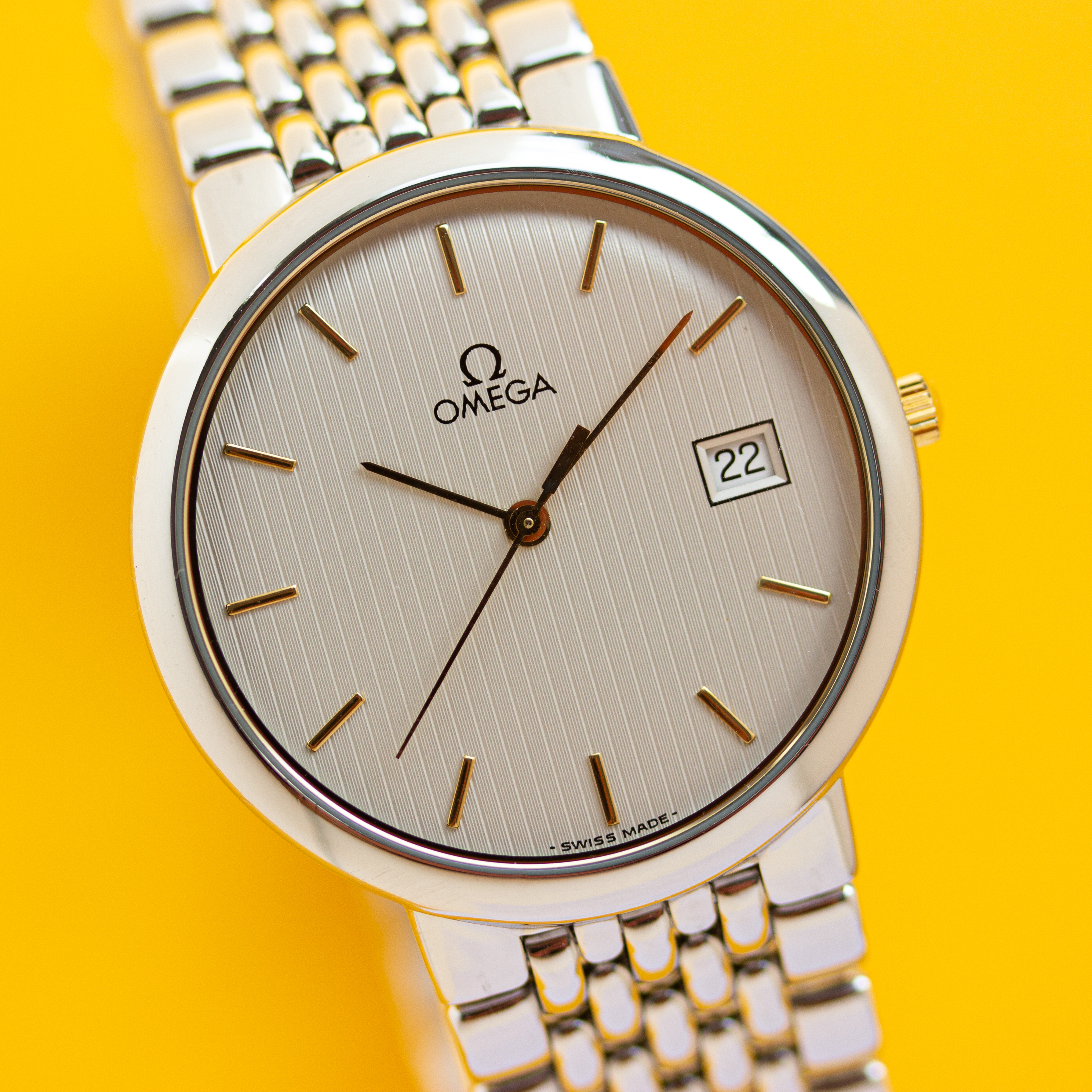 Zicht op Omega De Ville Quartz Referentie 396.1012