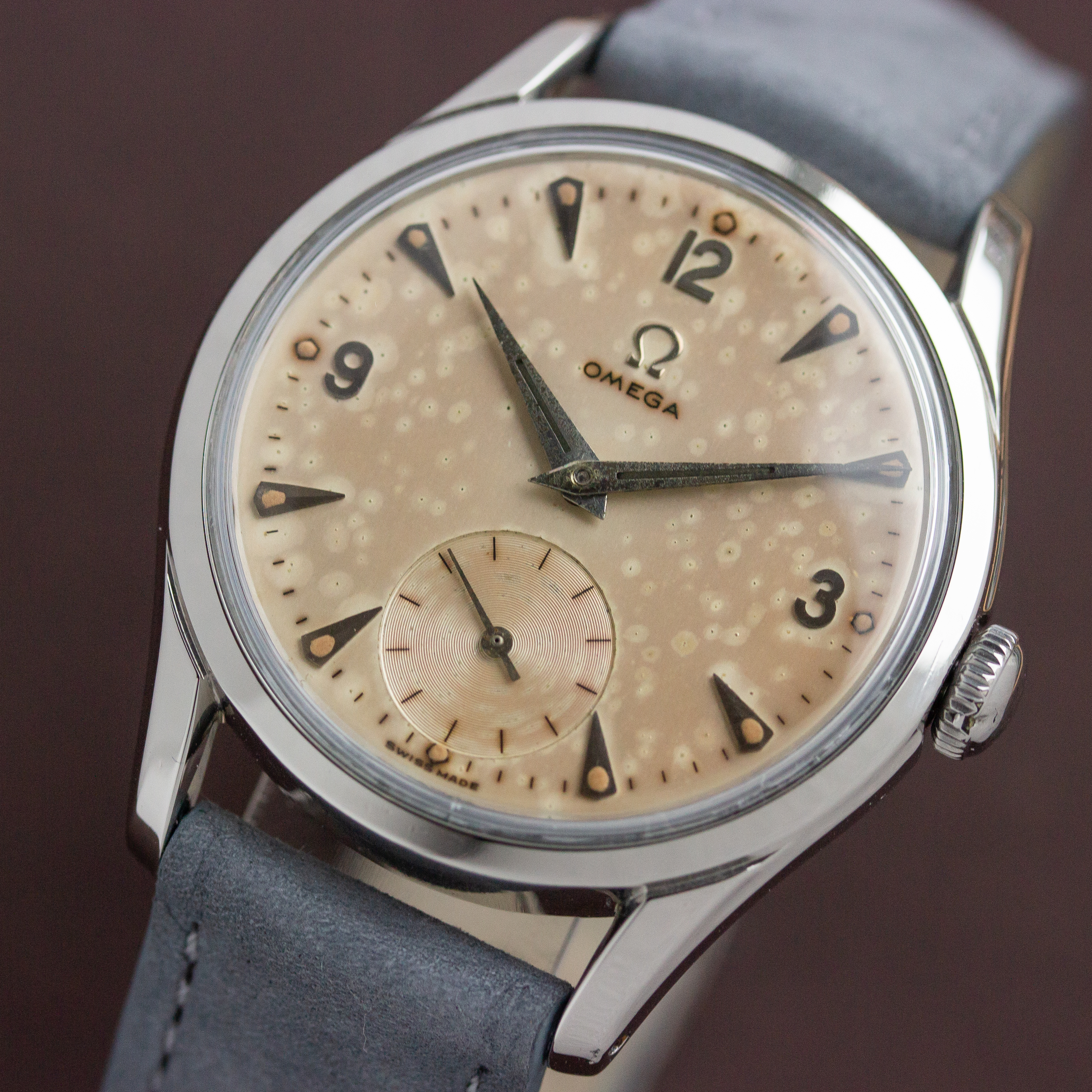 View of Omega Pre-Seamaster Dress Sub Second Ref 2639 from 1951