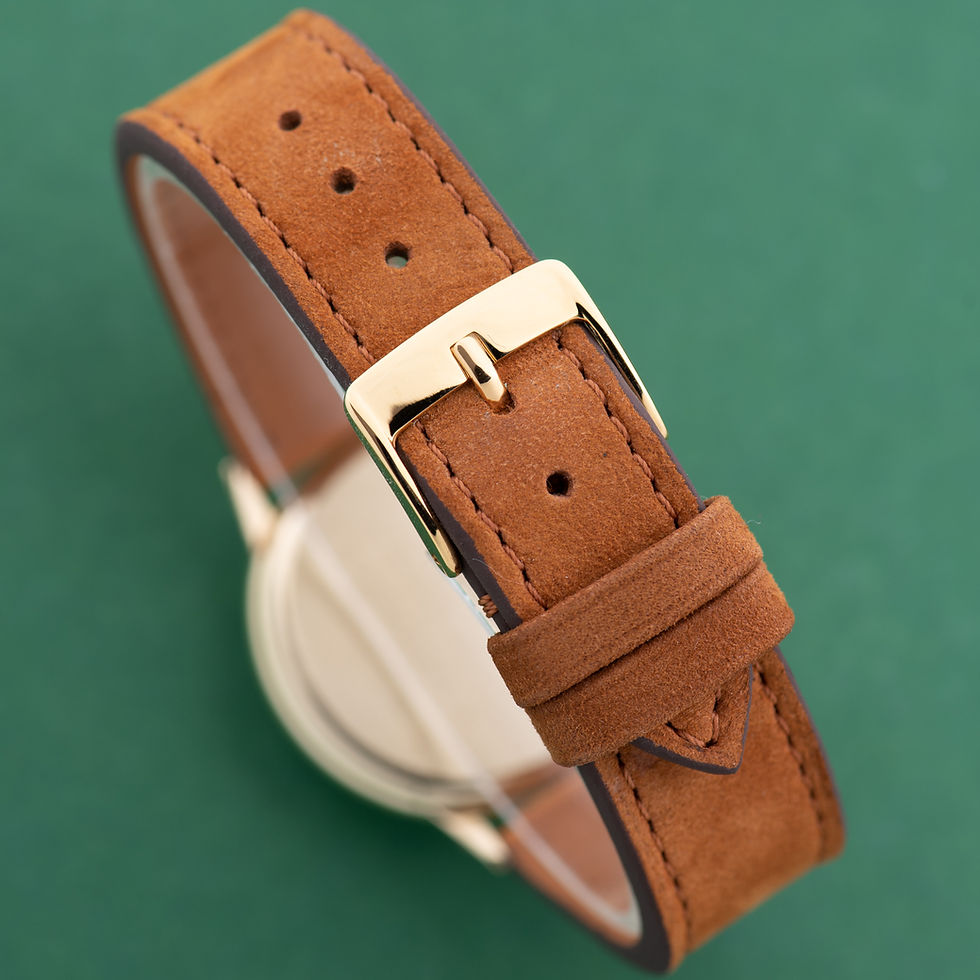 Thumbnail: Omega Genève Date Dress Watch 14K Yellow Gold from 1969 Réf 131.041
