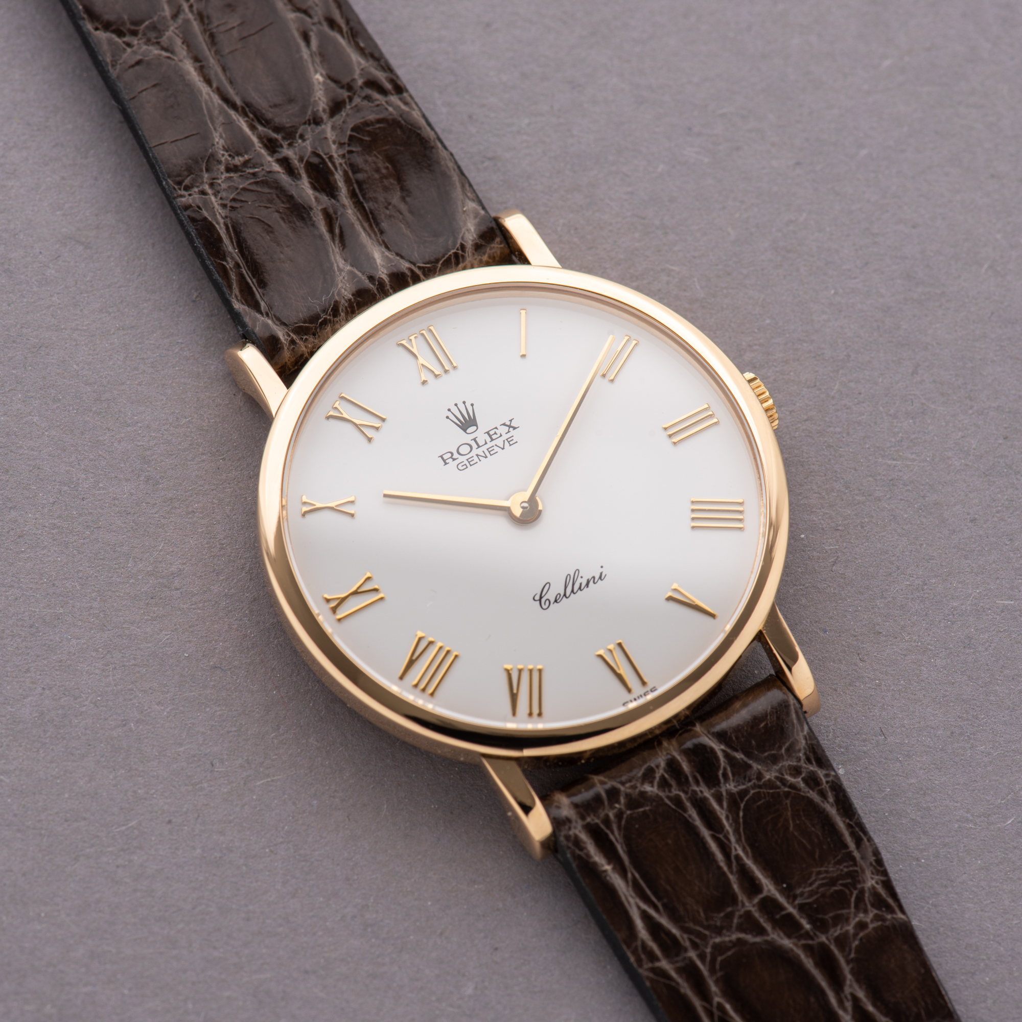 Zicht op Rolex Cellini 18K Geelgouden jurk Watch Cal 1601 Ref 5112