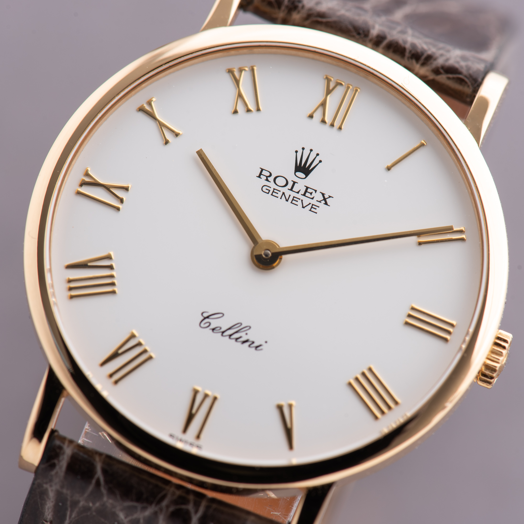 Zicht op Rolex Cellini 18K Geelgouden jurk Watch Cal 1601 Ref 5112