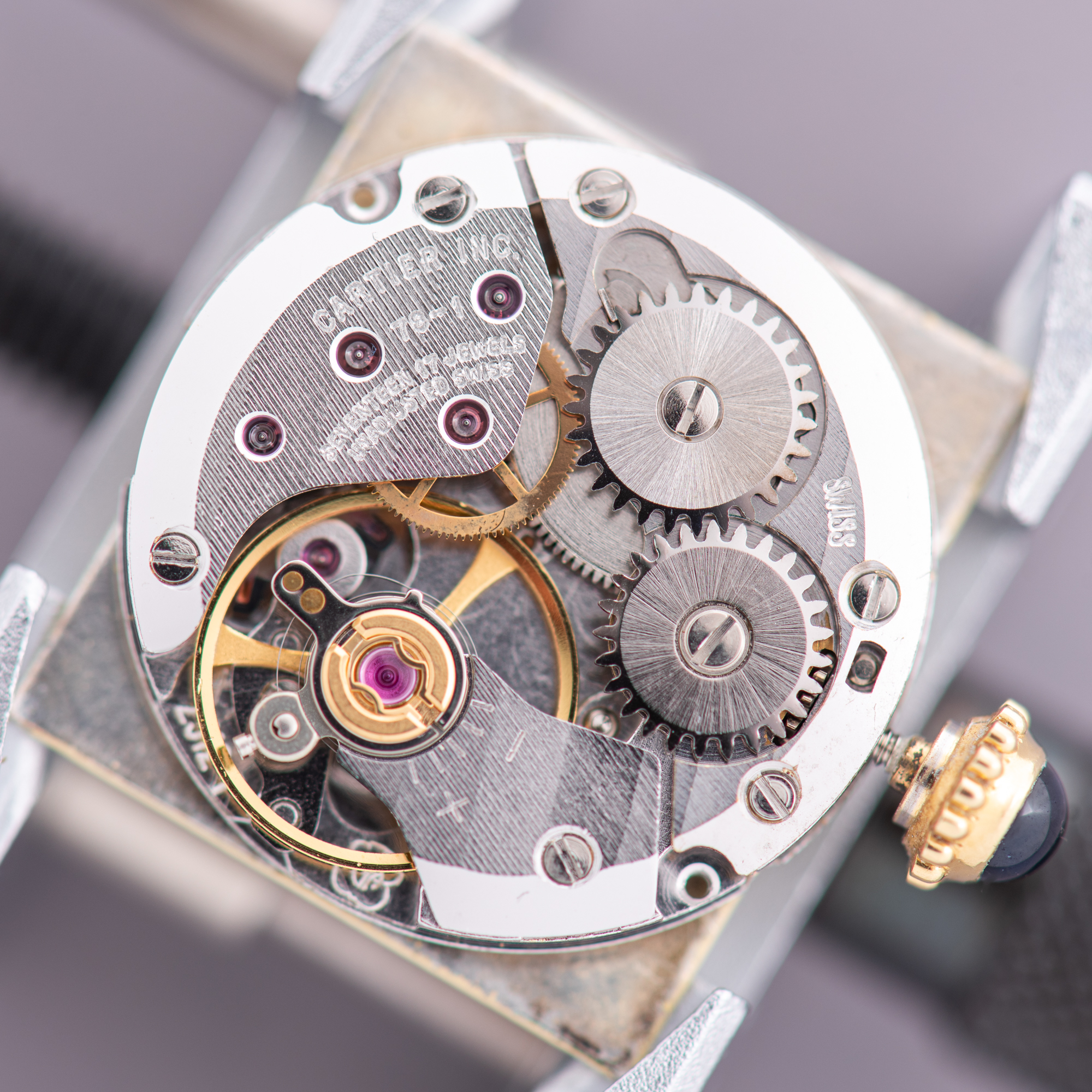 Vue de Cartier Must de Tank Vermeil Roman Lemon Dial Full Set 1980