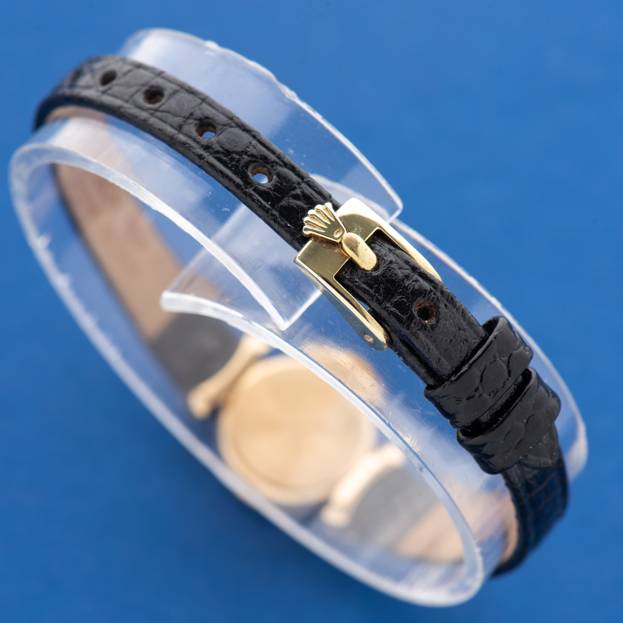 View of Rolex Precision Cocktail watch 18K Yellow Gold Ref 2132