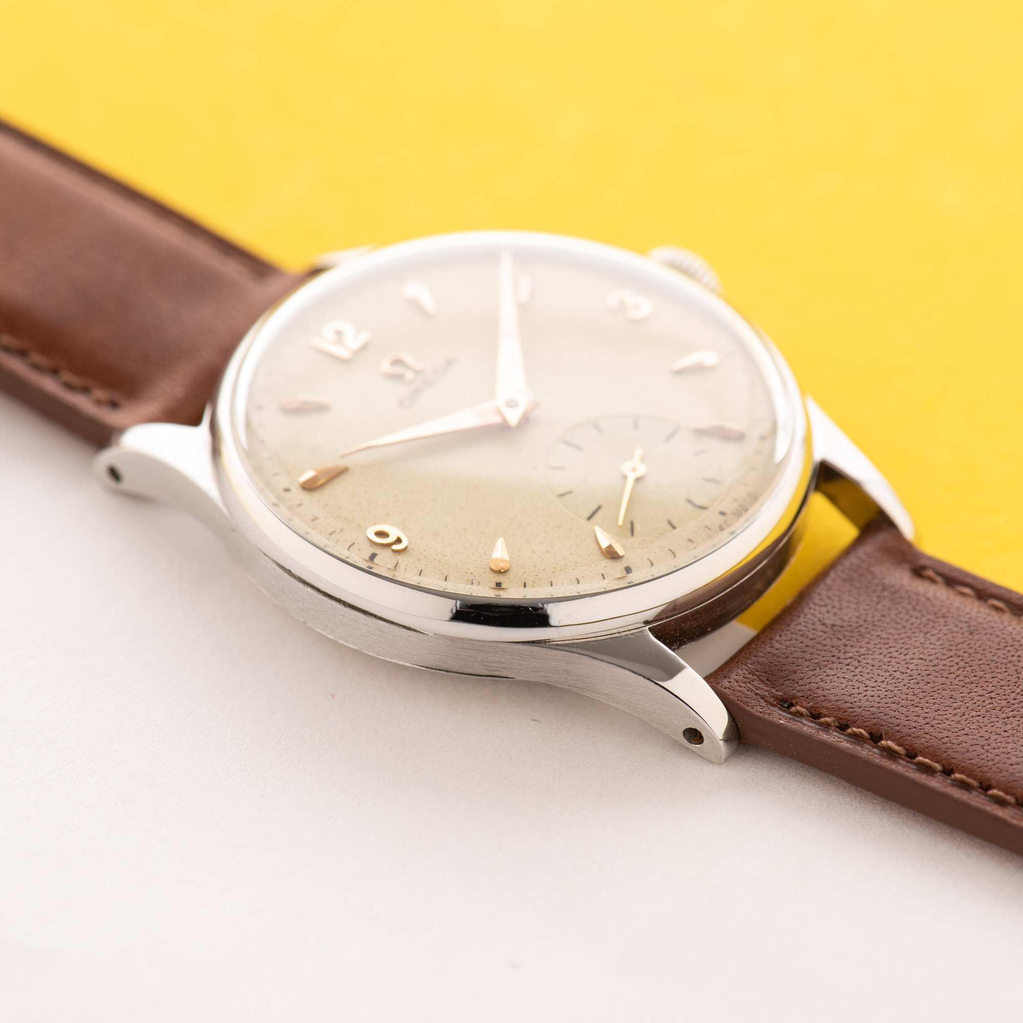 Zicht op Omega Jurk Kleine Seconden Cal 265 vanaf 1950 Ref 2540