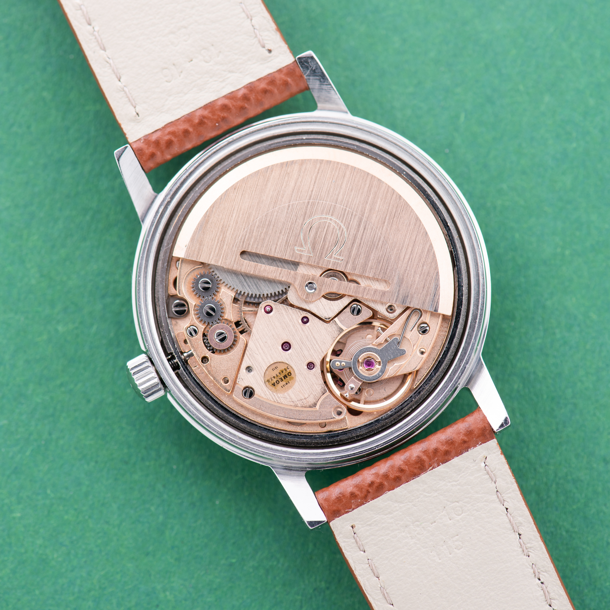 View of Omega Geneva Automatic Date From 1972 Ref 166.0163
