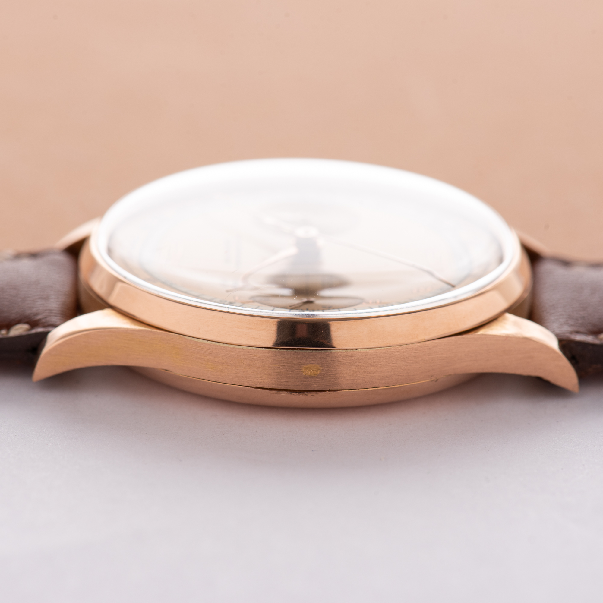 View of Bucherer Bi-Compax Chronograph Suisse 18K Rosé Gold Oversize