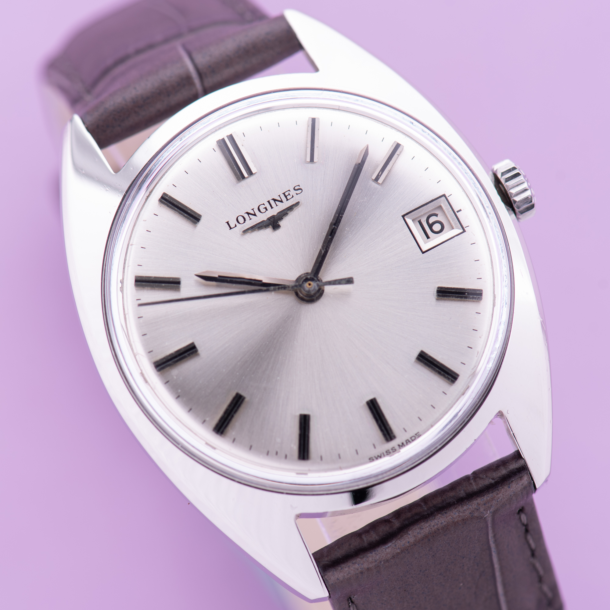View of Longines Dress Watch Centre Seconds Cal 285 Ref 7912