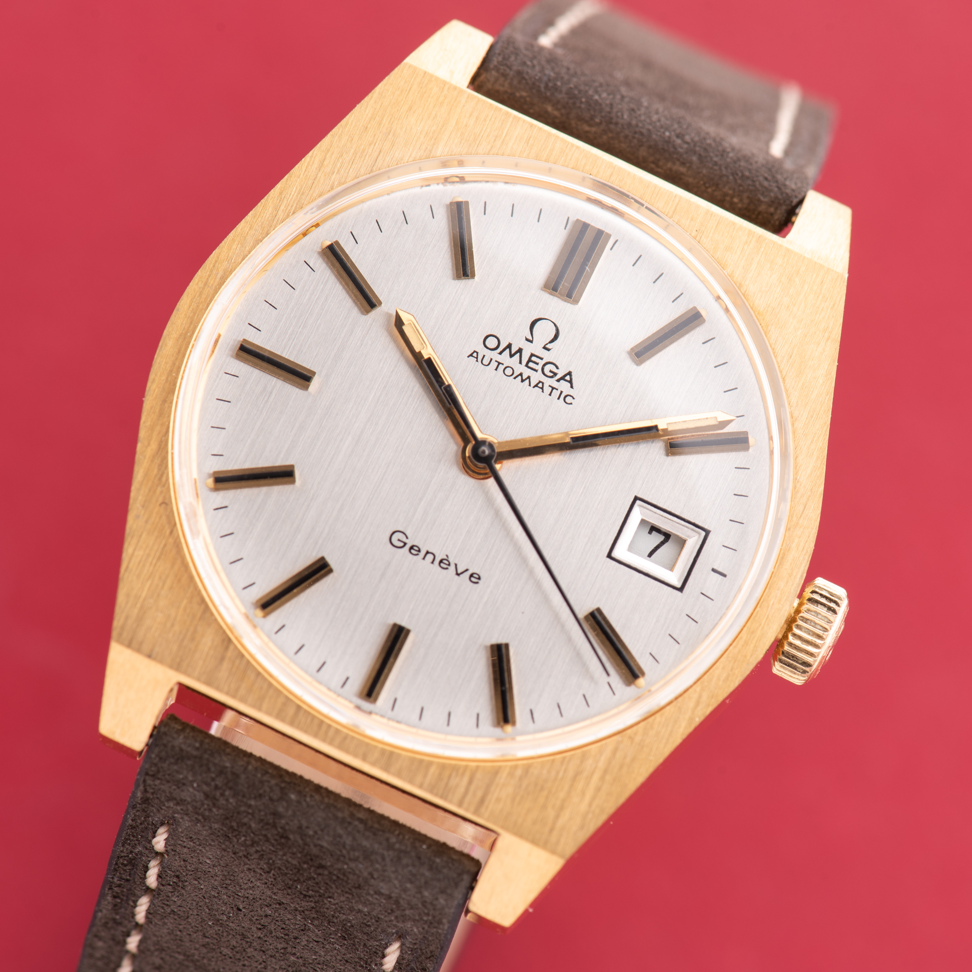 Vue de Omega Genève Automatic Date Cal 1481 from 1972 Réf 166.0118