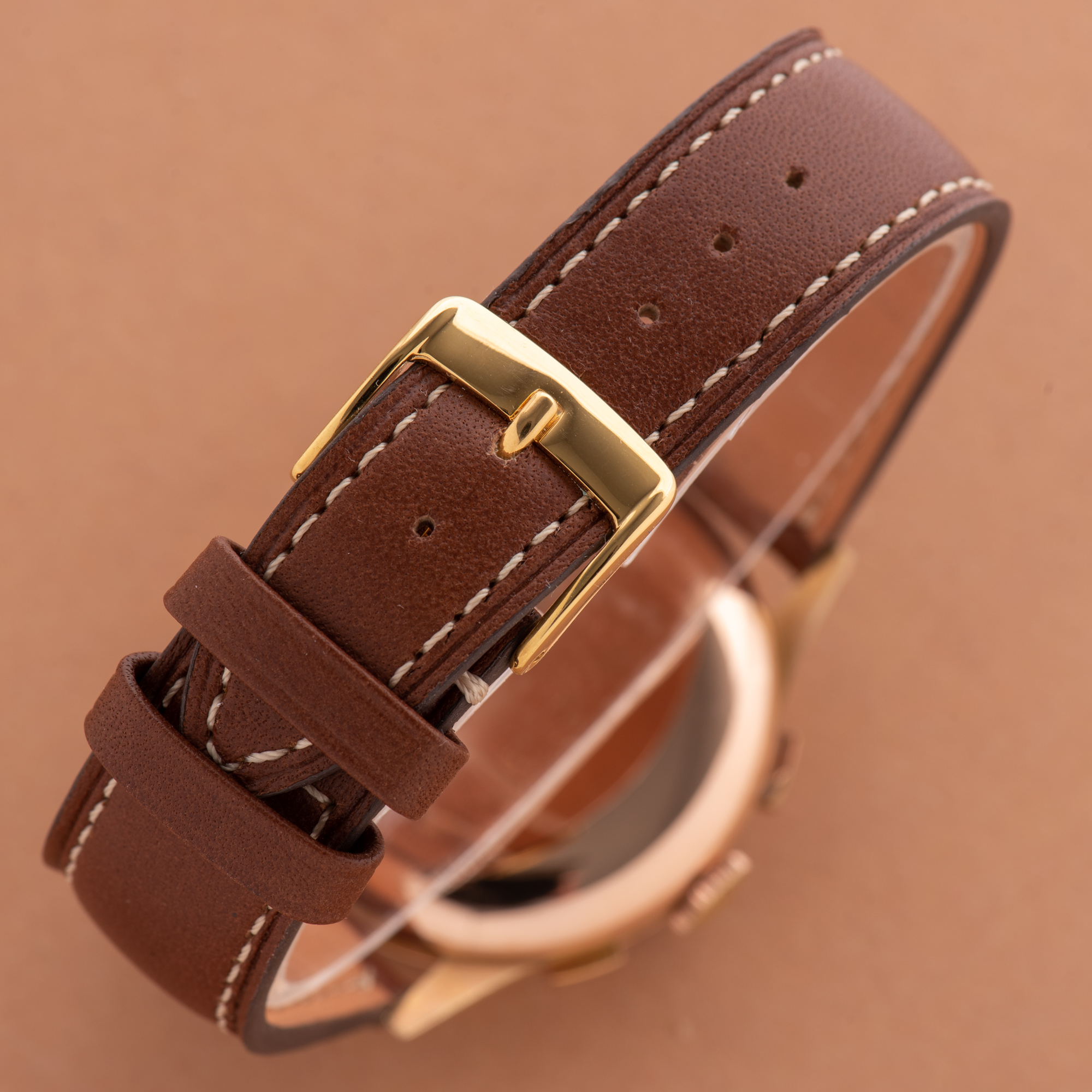 View of Bucherer Bi-Compax Chronograph Suisse 18K Rosé Gold Oversize