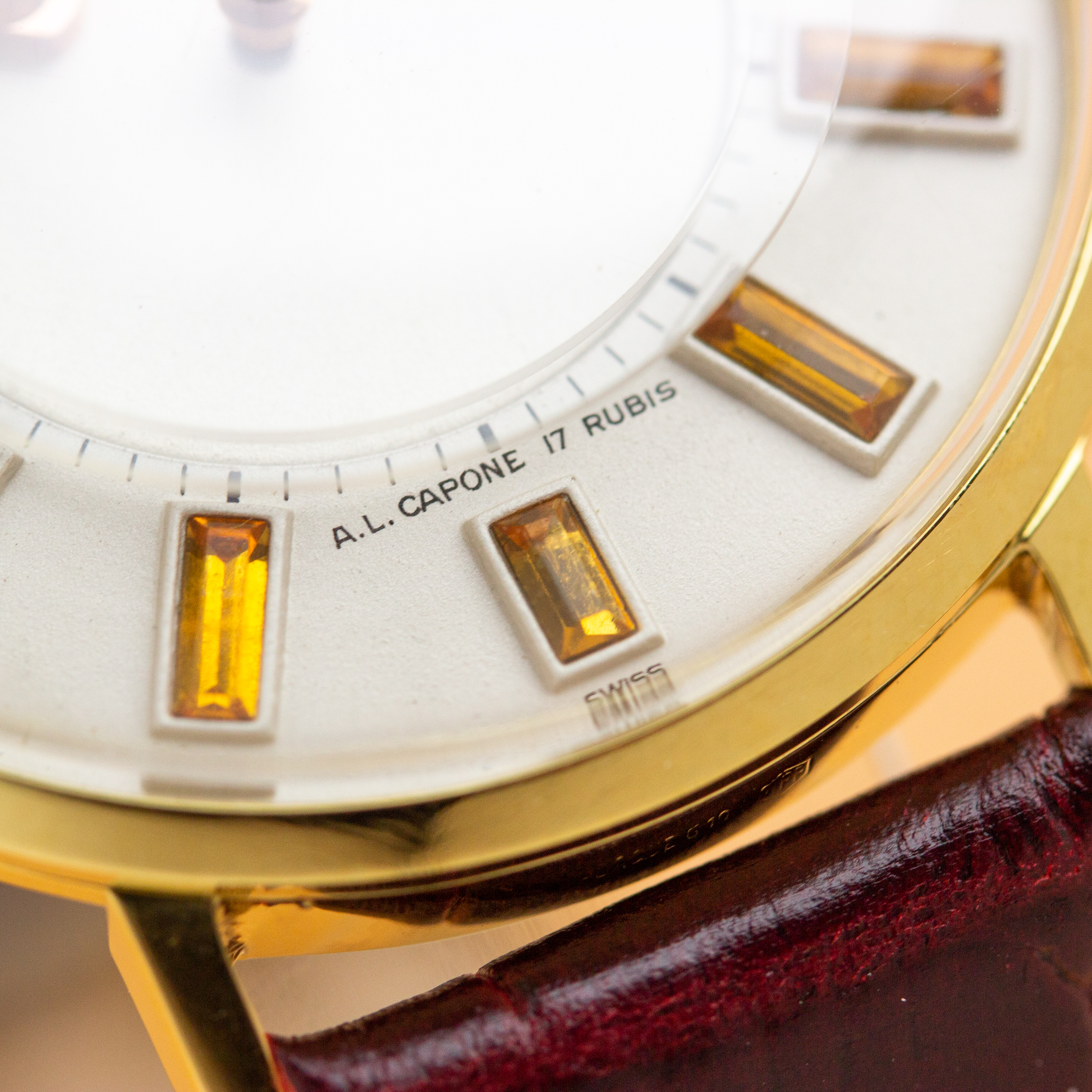 Vue de A.L. Capone Mystérieuse Sapphire Baguette Dial