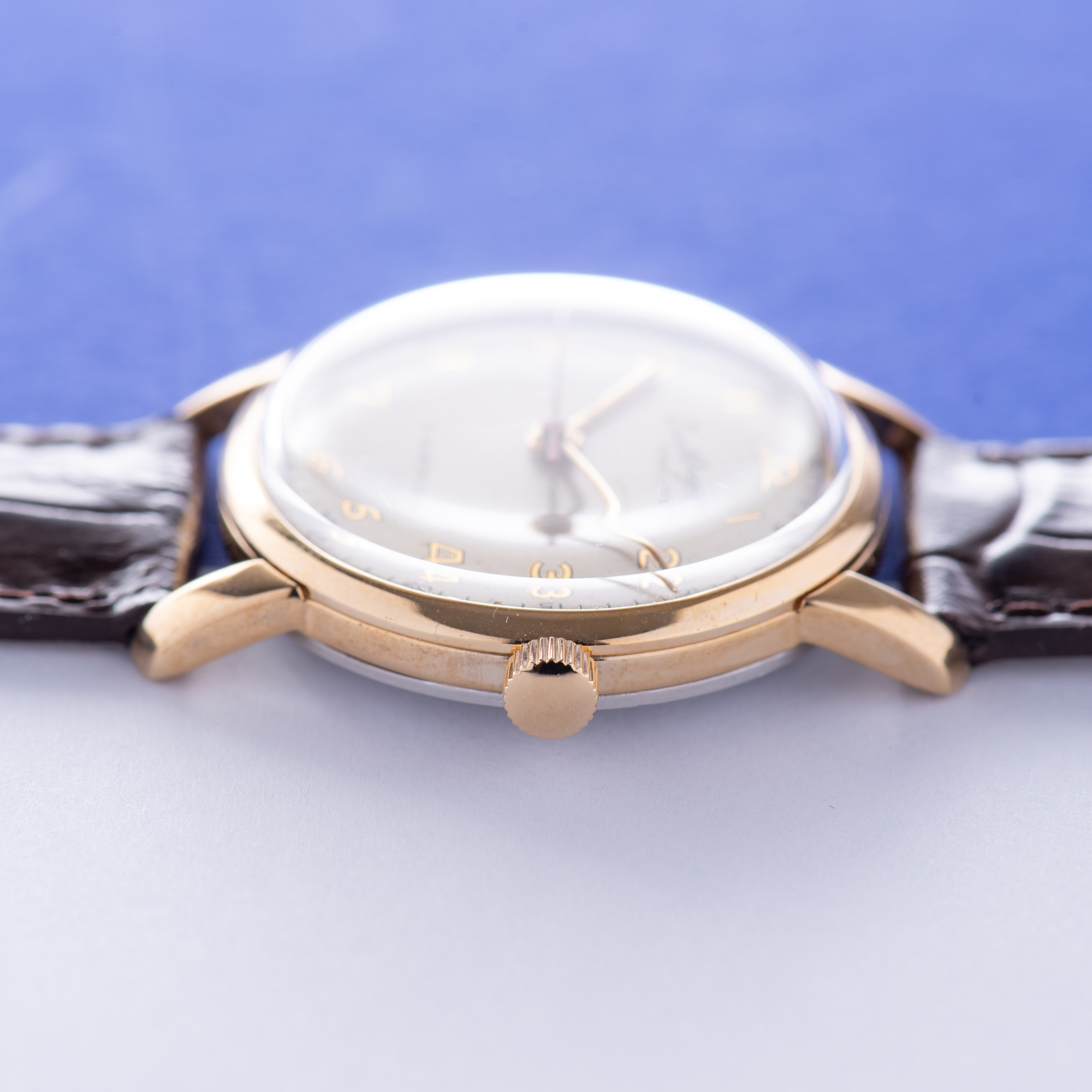 View of Breitling Cadette 17 Jewels  Dress Watch Centre Seconds Gold Plated Réf 1073