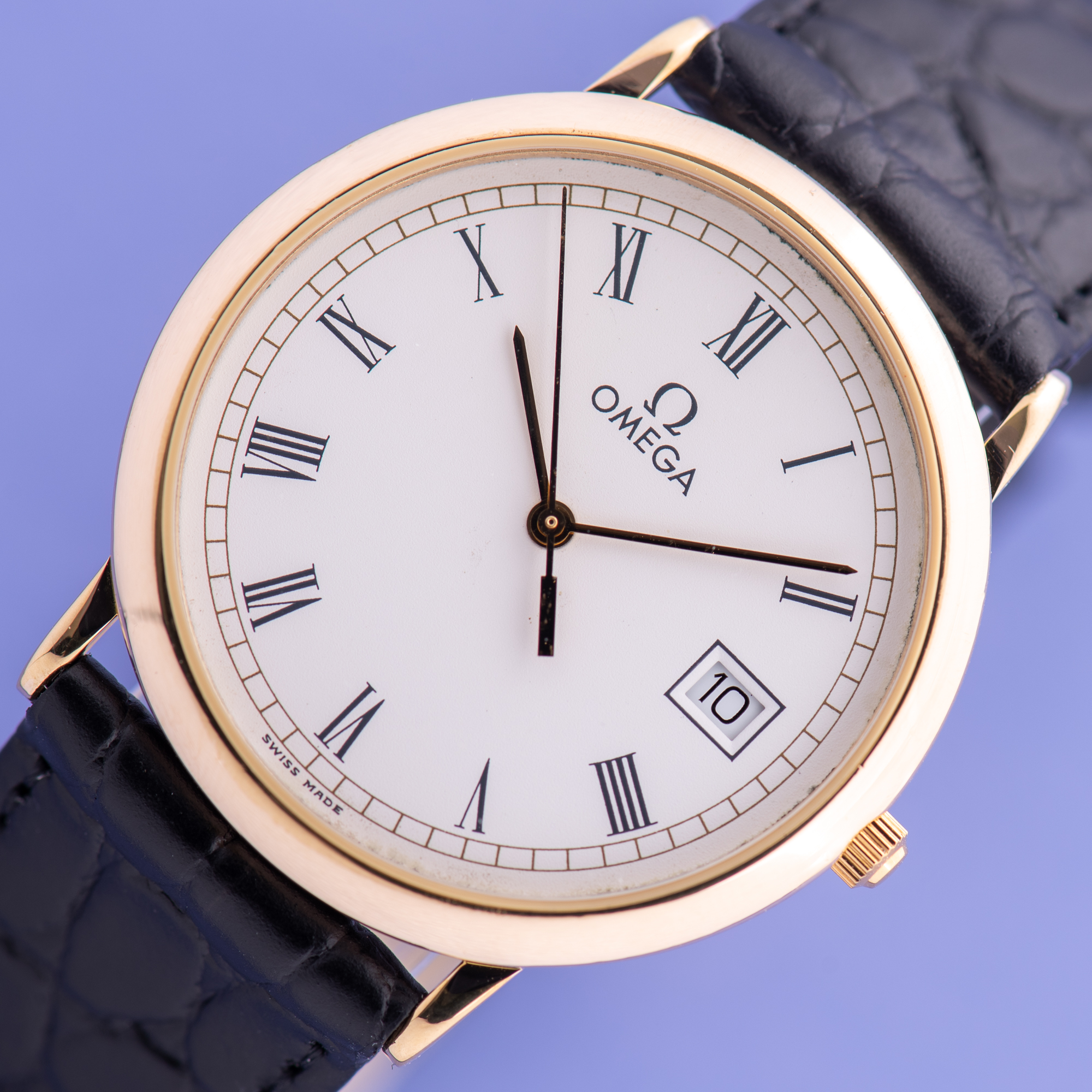 Vue de Omega De Ville Date Quartz Réf 196.0312