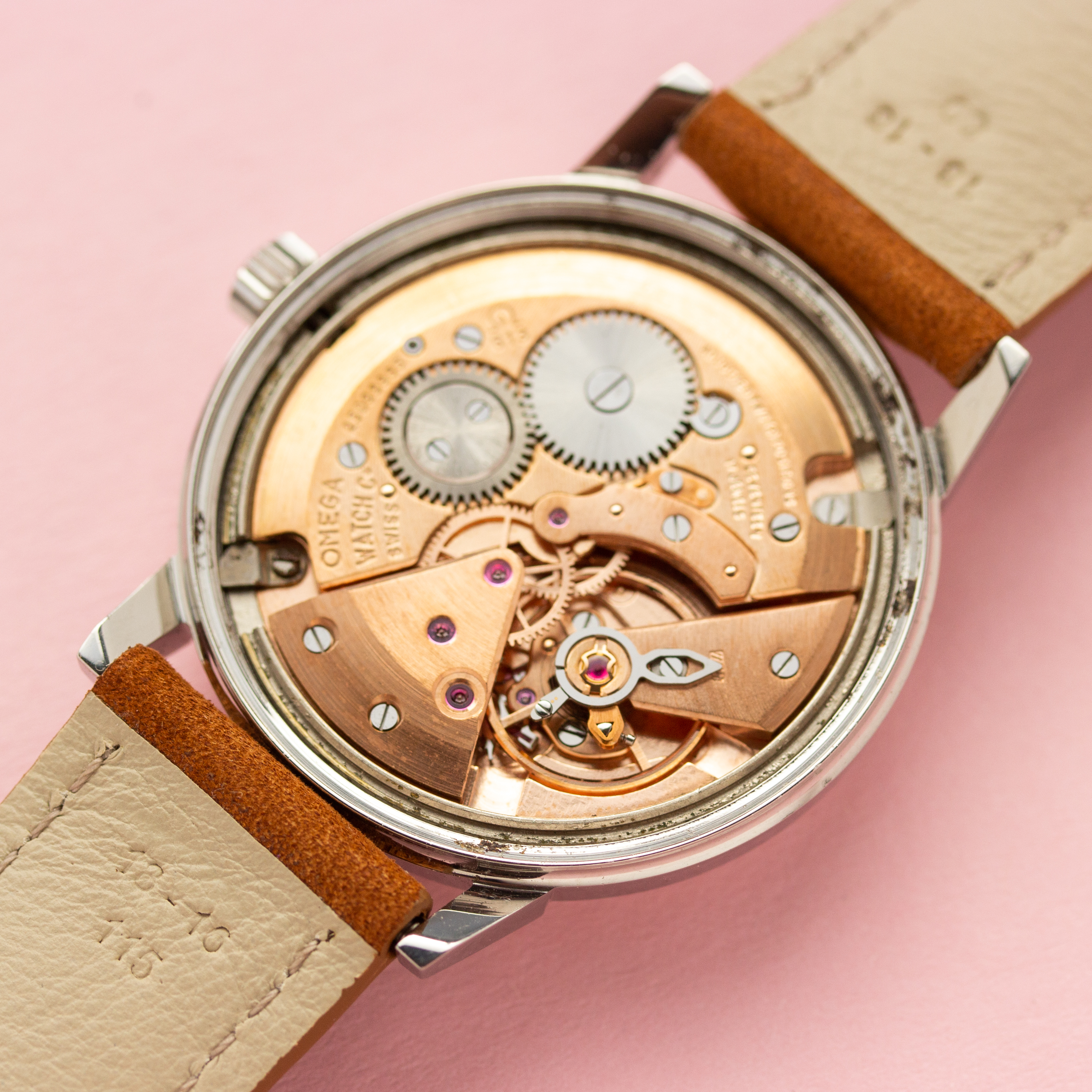 View of Omega Geneva Date Ref 136.00011 cal 613